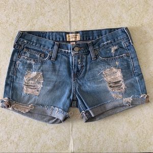 Abercrombie & Fitch low-rise denim shorts